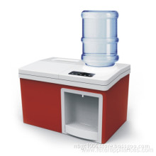 Red and white ice maker